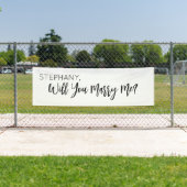 Banderoles Will you Marry Me Proposal Sign banner backdrop (En situation)