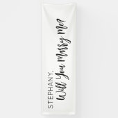 Banderoles Will you Marry Me Proposal Sign banner backdrop (Vertical)