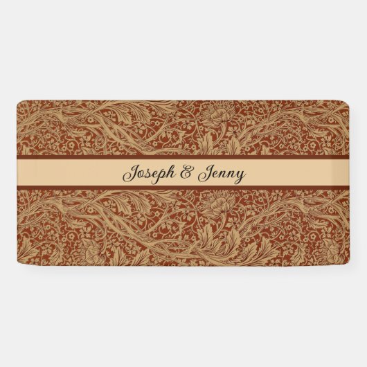 Banderoles William Morris Arcadia Floral Garden Flower Classi (Horizontal)