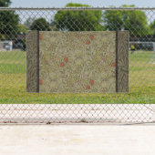 Banderoles William Morris Floral Lys willow art design (En situation)