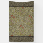 Banderoles William Morris Floral Lys willow art design (Vertical)
