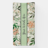 Banderoles William Morris Jardin de Jasmin Fleur Classique (Verticale)