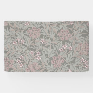 Banderoles William Morris Jasmine Motif de fleurs
