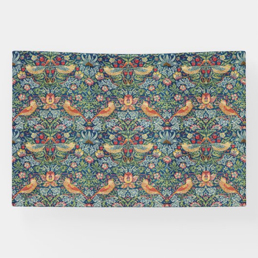 Banderoles William Morris - Thief aux fraises (Horizontal)