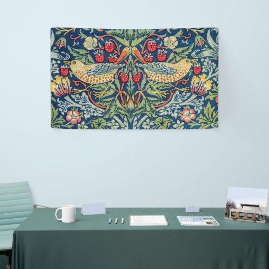 Banderoles William Morris - Thief aux fraises (Salon professionnel)