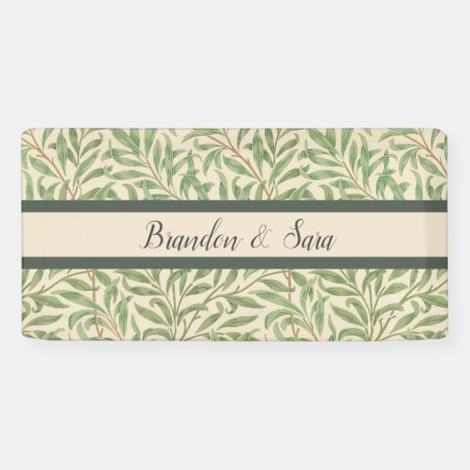 Banderoles William Morris Willow Bough Garden Flower Classic (Horizontal)