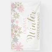 Banderoles Winter Onederland First Birday Banner (Vertical)