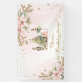 Banderoles Winter Onederland Nutcracker Birthday party (Vertical)