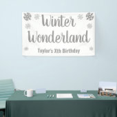 Banderoles Winter Wonderland Anniversaire (Salon professionnel)