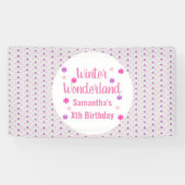 Banderoles Winter Wonderland Anniversaire (Horizontal)