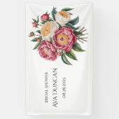 Banderoles Winterberry Primrose Peinture Fleurs de Mariage (Vertical)
