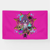 Banderoles Witchy Vibes and Spiders (Horizontal)
