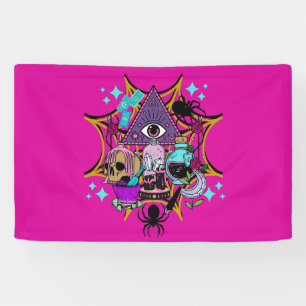 Banderoles Witchy Vibes and Spiders