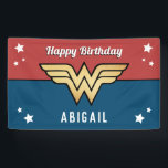 Banderoles Wonder Woman Golden Logo | Joyeux anniversaire<br><div class="desc">Celebrate your child's Birthday with this awesome Birthday banner featuring Wonder Woman's Golden. Personnalize by adding your child's name !</div>