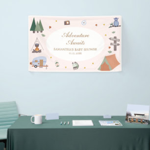 Banderoles Woodland Adventure Attend le Baby shower de campin