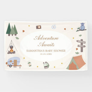 Banderoles Woodland Adventure Attend le Baby shower de campin