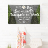Banderoles Woodsy Son & Ses Bachelorette Party (En situation)