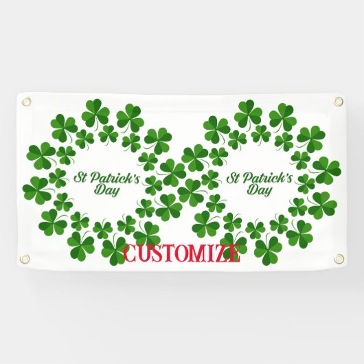 Banderoles Wreath de la Saint Patrick Thunder_Cove (Horizontal)