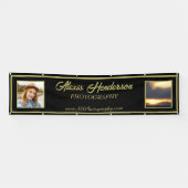 Banderoles Yellow And Black Photo/Logo Booth Display (Horizontal)