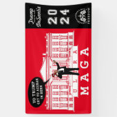 Banderoles YO TRUMP DESANTIS 2024 Whitehouse Ultra MAGA (Vertical)