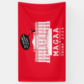 Banderoles YO TRUMP - WHITEHOUSE MAGA encore (Vertical)