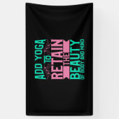 Banderoles Yoga Lover | Ajouter Le Yoga Pour Conserver La Bea (Vertical)