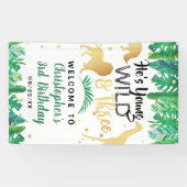 Banderoles Young Wild & Three Boys Troisième anniversaire Bie (Horizontal)