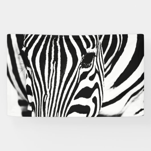 Banderoles Zebra portrait noir et blanc (Horizontal)