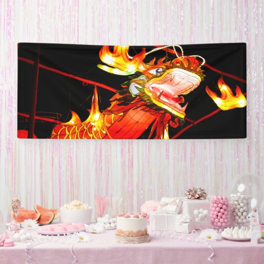 Banderoles Zhulong dragon de feu  (Fête)