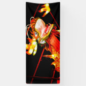 Banderoles Zhulong dragon de feu  (Vertical)