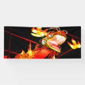 Banderoles Zhulong dragon de feu  (Horizontal)