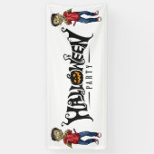 Banderoles Zombies d'Halloween (Vertical)