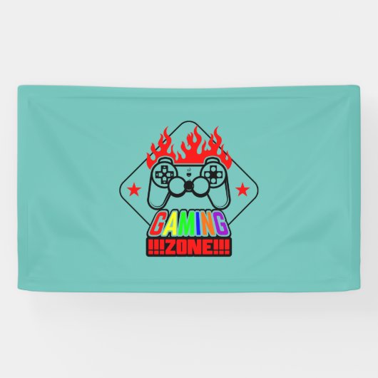 Banderoles Zone de jeu cadeau Gamer (Horizontal)