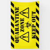 Banderoles Zone de quarantaine (Vertical)