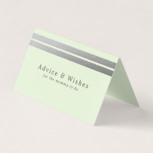 Bandes à huile d'argent chic Cartes de conseil v