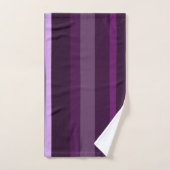Bandes Abstraites violettes et roses (Serviette à main)