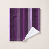 Bandes Abstraites violettes et roses (Gant de toilette)