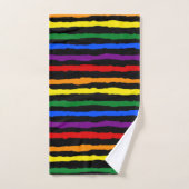 Bandes arc-en-ciel colorées sur Arrière - plan per (Serviette à main)