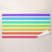 Bandes arc-en-ciel lumineuses (Serviette de bain)