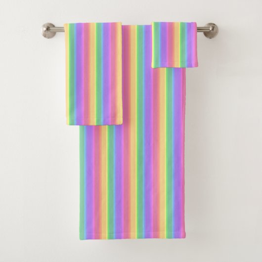 Bandes arc-en-ciel pastel (En situation)
