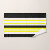 Bandes blanches et grises noires (Serviette à main)