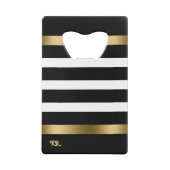 Bandes blanches et noires Accents or motif (Dos)