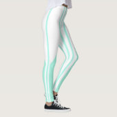 Bandes blanches et vertes leggings (Droite)