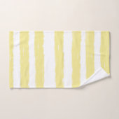 Bandes blanches jaunes (Serviette à main)