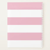 Bandes blanches rose pâle modernes texte du nom pe (Dos)