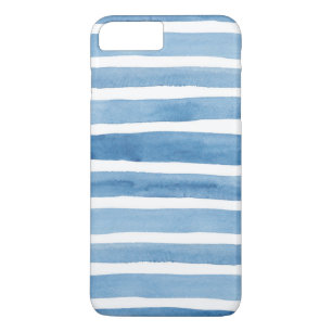 Bandes bleu aquarelle. Coque moderne. Nautical