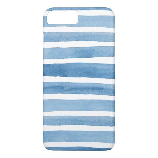Bandes bleu aquarelle. Coque moderne. Nautical (Dos)