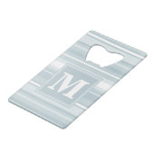 Bandes bleu glace monogramme (Devant Angle)