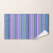 Bandes bleu violet mignonnes (Serviette à main)