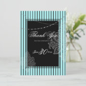 Bandes bleues et noires Invitation (Debout devant)